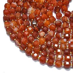 Natural Banded Agate(Dyed & Heated) Beads Strands&nbsp;G-K389-A25-01