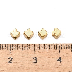 304ステンレススチールビーズ  矢印  イオンプレーティング（ip）  18KGP本金メッキ  4x4x3mm  穴：1.2mm&nbsp;STAS-D204-64G