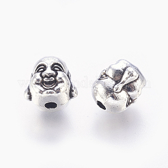 Tibetan Style Alloy Buddha Head Beads&nbsp;X-TIBEB-7056-AS-FF