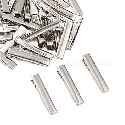 アイアン製ダッカールクリップパーツ  プラチナ  41x7x10mm&nbsp;IFIN-A171-08B-02