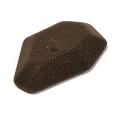 不透明樹脂のフロッキングカボション  ココナッツブラウン  ナゲット  44~45x31.5x8.5mm&nbsp;RESI-K033-07E
