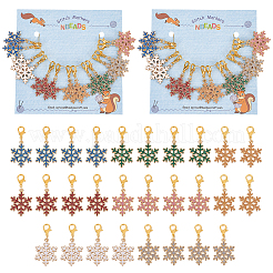 Snowflake Stitch Markers&nbsp;HJEW-AB00263