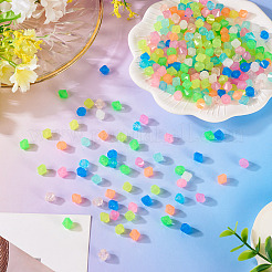 500Pcs Luminous Transparent Acrylic Beads&nbsp;MACR-TA0002-57B