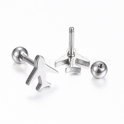 304 Stainless Steel Barbell Cartilage Earrings&nbsp;EJEW-H351-02