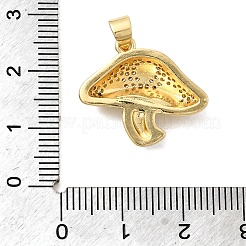 Brass Micro Pave Cubic Zirconia Pendants&nbsp;KK-A266-41B-G