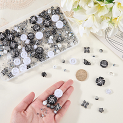 80Pcs 10 Styles Opaque Acrylic Beads&nbsp;DIY-SC0033-32
