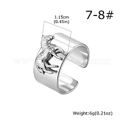 304 Stainless Steel Cuff Open Rings&nbsp;WG9FB77-02