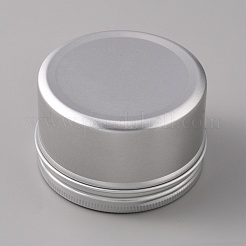 Aluminium Shallow Round Candle Tins&nbsp;AJEW-WH0326-03B