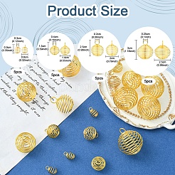 20Pcs 4 Styles Iron Wire Pendants&nbsp;IFIN-FS0001-46G
