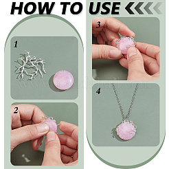 Nbeas 4Pcs 2 Colors Brass Filigree Pendants&nbsp;KK-NB0003-87