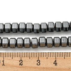 非磁性合成ヘマタイトビーズ連売り  六角  6x4mm  穴：1mm  約96個/連  15.75''（40センチメートル）&nbsp;G-I365-21