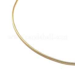 PVD Vacuum Plating 304 Stainless Steel Round Snake Chain Necklace with Lobster Claw Clasps&nbsp;STAS-P045-11G-A
