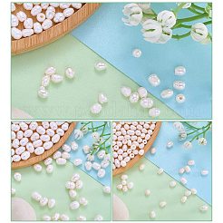 150個 3スタイル 天然養殖淡水真珠ルースビーズ  ライス  貝殻色  4~10mm  穴：1.8mm  50個/スタイル&nbsp;PEAR-SZ0001-14