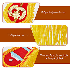 1 pairs Polyester Tassel Epaulettes&nbsp;AJEW-FH0005-67