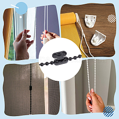 3Pcs 3 Colors Plastic Ball Chains with Clasps&nbsp;DIY-PH0030-32