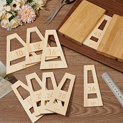 台形木製セグメントボウルウェッジ1セット  旋盤工具  湯通しアーモンド  150x57~130x5mm  内径：18~50x20.5~88mm  9個/セット&nbsp;WOOD-BC0003-14
