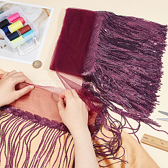 Sequin Tassel Trimming&nbsp;DIY-WH0430-536G