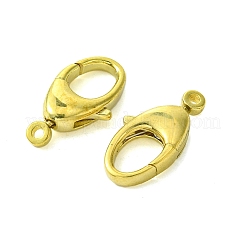 真鍮カニカン  カドミウムフリー＆ニッケルフリー＆鉛フリー  生（メッキなし）  19x10x4mm  穴：1.6mm&nbsp;KK-D099-01A-C