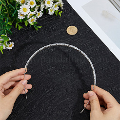 Brass Micro Pave Cubic Zirconia Crown Hair Bands for Girls Women Party Decoration&nbsp;OHAR-WH20003-05