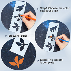 8Pcs 8 Styles PET Plastic Drawing Painting Stencils Templates&nbsp;AJEW-WH0165-26E