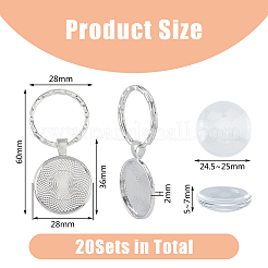 DIY Blank Dome Keychain Making Kit&nbsp;DIY-DC0002-15