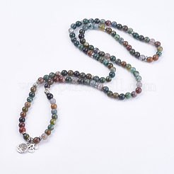 Natural Indian Agate Wrap Bracelets&nbsp;BJEW-E329-06E