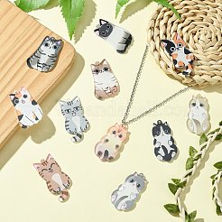 30Pcs 15 Styles Acrylic Pendants&nbsp;OACR-CJ0001-96
