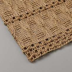 ダイニングテーブル用ラミーテーブルランナー  長方形  キャメル  1830x300x2mm&nbsp;AJEW-WH20059-33B