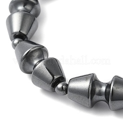 Synthetic Hematite Dumbbell Beaded Stretch Bracelet&nbsp;BJEW-E078-02