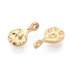 304 Stainless Steel Teardrop Charms&nbsp;STAS-T072-39G