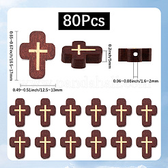 80Pcs Natural Wood Beads&nbsp;WOOD-SC0002-16A