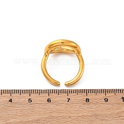 304 Stainless Steel Open Cuff Ring&nbsp;LS-RJEW-Z082-01E-G