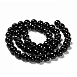 Grade A Natural Tourmaline Round Bead Strands&nbsp;G-L417-10-8mm