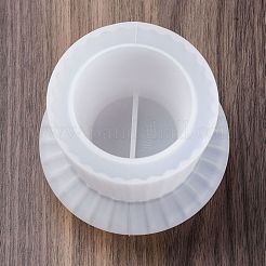 DIY シリコン キャンドル ホルダー金型  燭台金型  ジェッソ樹脂鋳造金型  ホワイト  91x93mm  内径：54mm&nbsp;DIY-K073-38B