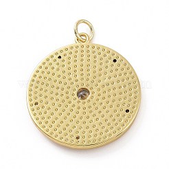 Brass Micro Pave Claer Cubic Zirconia Pendants&nbsp;KK-E068-VF011