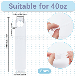 8Pcs Acrylic Heat Transfer Big Pendants&nbsp;FIND-SP0003-10B