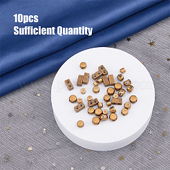 40Pcs 4 Style Brass Beads&nbsp;FIND-HY0001-72
