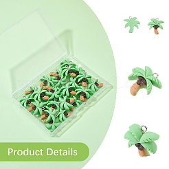 30Pcs Opaque Resin Pendants&nbsp;RESI-SC0006-89