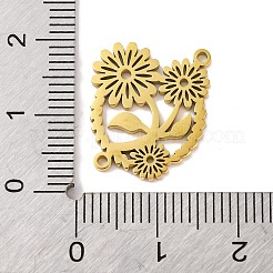 304 Stainless Steel Hollow Connector Charms&nbsp;STAS-Z069-05G