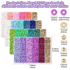 DIY ディスク ポリマー クレイ & CCB プラスチック ビーズ ジュエリー メイキング ファインディング キット  混合図形  ピンク  6~8x6~8x0.5~3mm  穴：1.4~2mm&nbsp;DIY-YW0010-54A