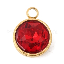 12Pcs Birthstone Theme 304 Stainless Steel Pendants&nbsp;STAS-K239-01G-A