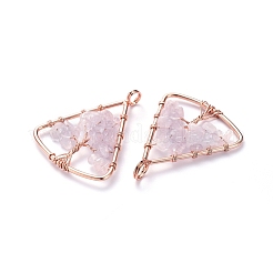 Long-Lasting Plated Brass Pendants&nbsp;KK-D531-02RG
