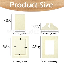 Rectangle Unfinished Wood Photo Frames&nbsp;WOOD-CJC0005-63