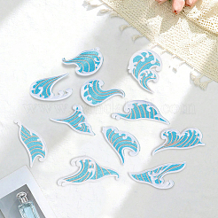 24Pcs 2 Bags Sea Wave Embroidery Sew On Patches&nbsp;PATC-CY0001-70