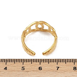 304 Stainless Steel Cuff Open Rings for Women&nbsp;LS-RJEW-H255-01G-01