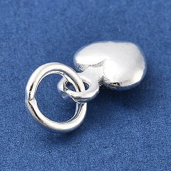 925 Sterling Silver 3D Heart Charms&nbsp;STER-S009-11A-S