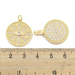 DIY 真鍮マイクロパヴェクリアキュービックジルコニアペンダントネックレス作成キット  18KGP本金メッキ  17~21.5x15~20x2~4mm&nbsp;KK-S386-40G