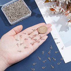 1000Pcs Iron Screw Eye Pin Peg Bails&nbsp;IFIN-ME0001-08