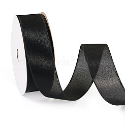 1ロールポリエステルリボン  ギフト包装用  ブラック  1インチ（25mm）  約20.00ヤード（18.29m）/セット&nbsp;OCOR-TA0002-12E