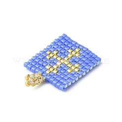 Handmade MIYUKI Japanese Seed Loom Pattern Seed Beads&nbsp;PALLOY-MZ00134
